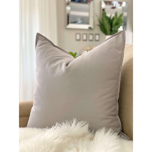 Forro de Cojín Euro de lino gris