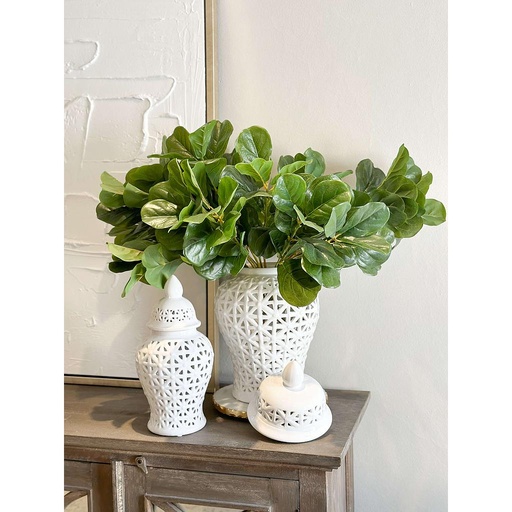 Ginger jar blanco con textura