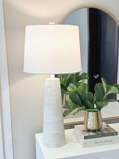 [L333327] Lampara geis white wash lineas horizontales