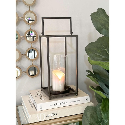 [65600] Linterna negra moderna