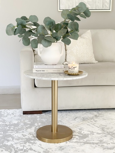 [12856] Mesa auxiliar de mármol