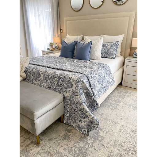 Quilt Set Azul Estampado Oversized