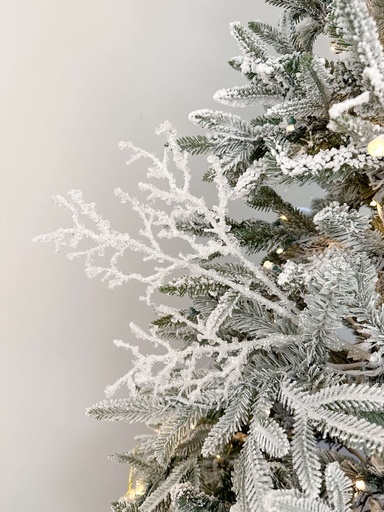 [91774] Rama blanca nevada jeweled