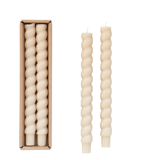 [CD2022] Set de 2 candelas conicas twisted