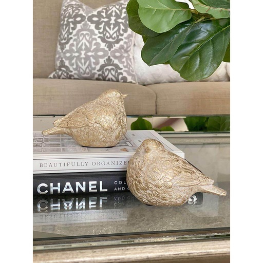 [KIH76371] Set de 2 pajaros dorados