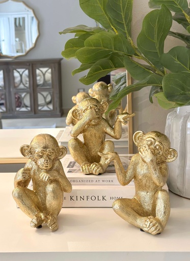 [98686] Set de 3 monitos decorativos