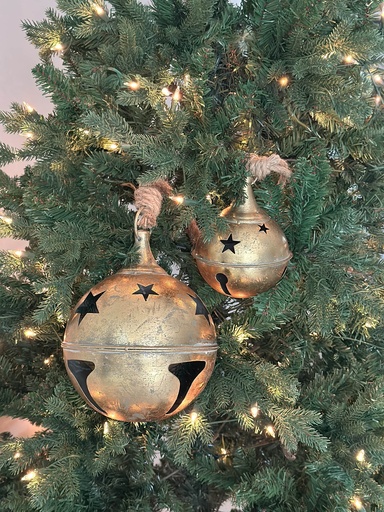 Cascabel redondo dorado (Dos tamaños)