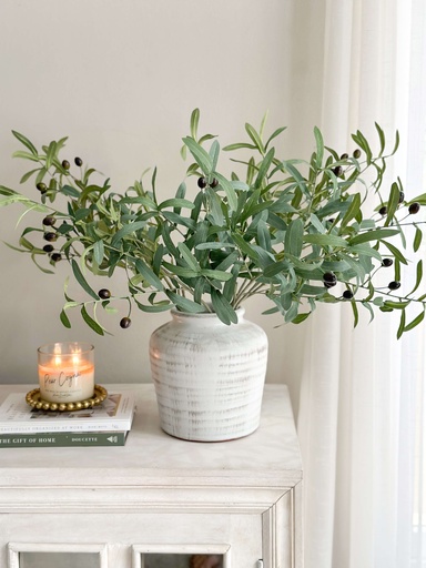 [97794] Base terracotta blanca y taupe