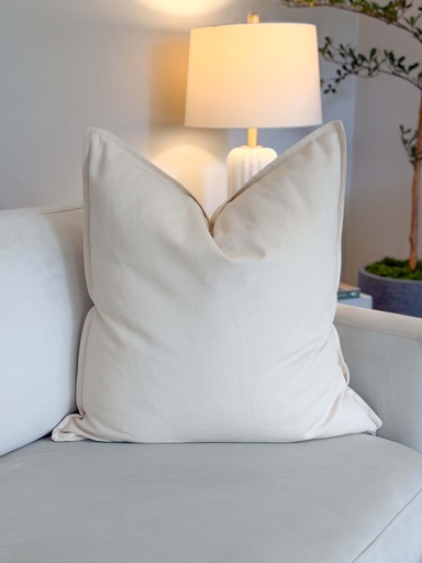 [105.987.77] Forro de Cojin Euro Arena de Algodon