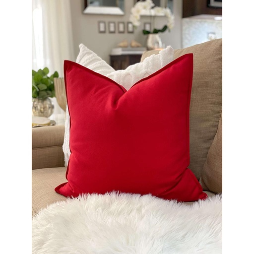 [702.811.48] Forro de Cojin Rojo de Algodon