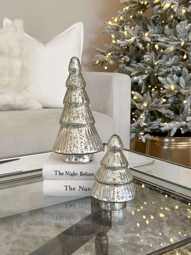 Arbolitos altos plateados de mercury (2 Tamaños)