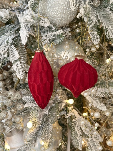 [97778] Set de 2 ornamentos rojos