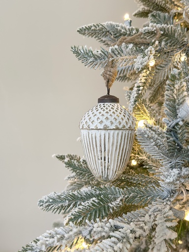 [SA11145] Ornamento bellota de mercury glass