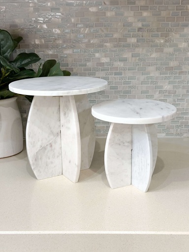 Cake stand de marmol entrelazada