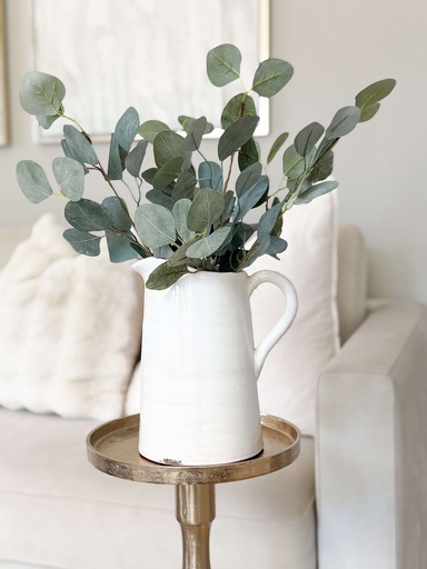 [CB696340] pichel blanco de ceramica