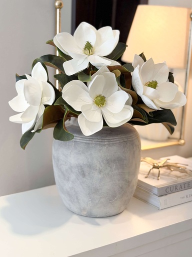 [5460-C] Magnolia blanca tacto real