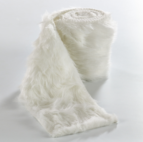 [GL088.W] Rollo de cinta blanca afelpada (2 yardas)