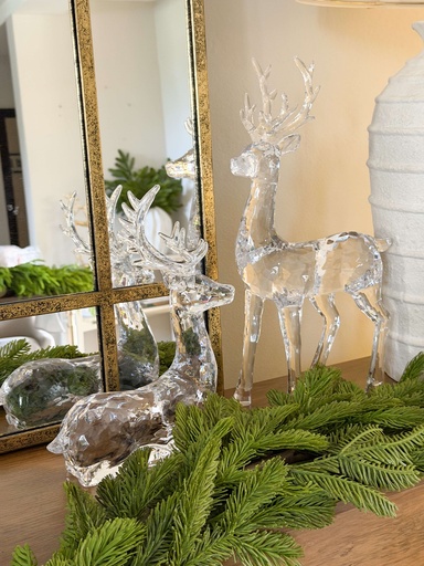 [4615571] Set de 2 venados martillados de Acrilico