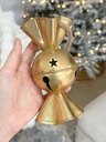 Ornamento de confite dorado