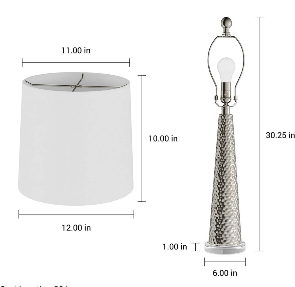 Lampara Moderna de Mercury Glass