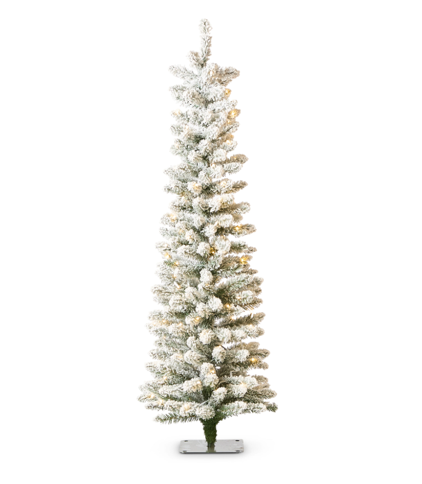 Arbol nevado iluminados (2 Tamaños)