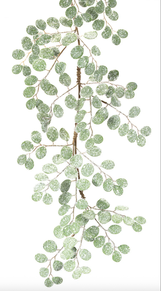 Guirnalda de eucalipto escarchado