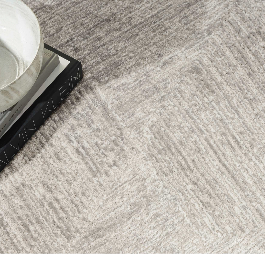 Alfombra Abstracta Gris 8X12 pies