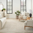 Alfombra abstracta crema