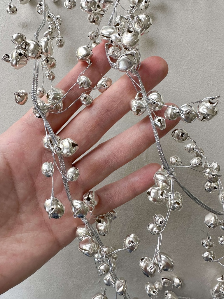 Guirnalda Jingle bells plateada