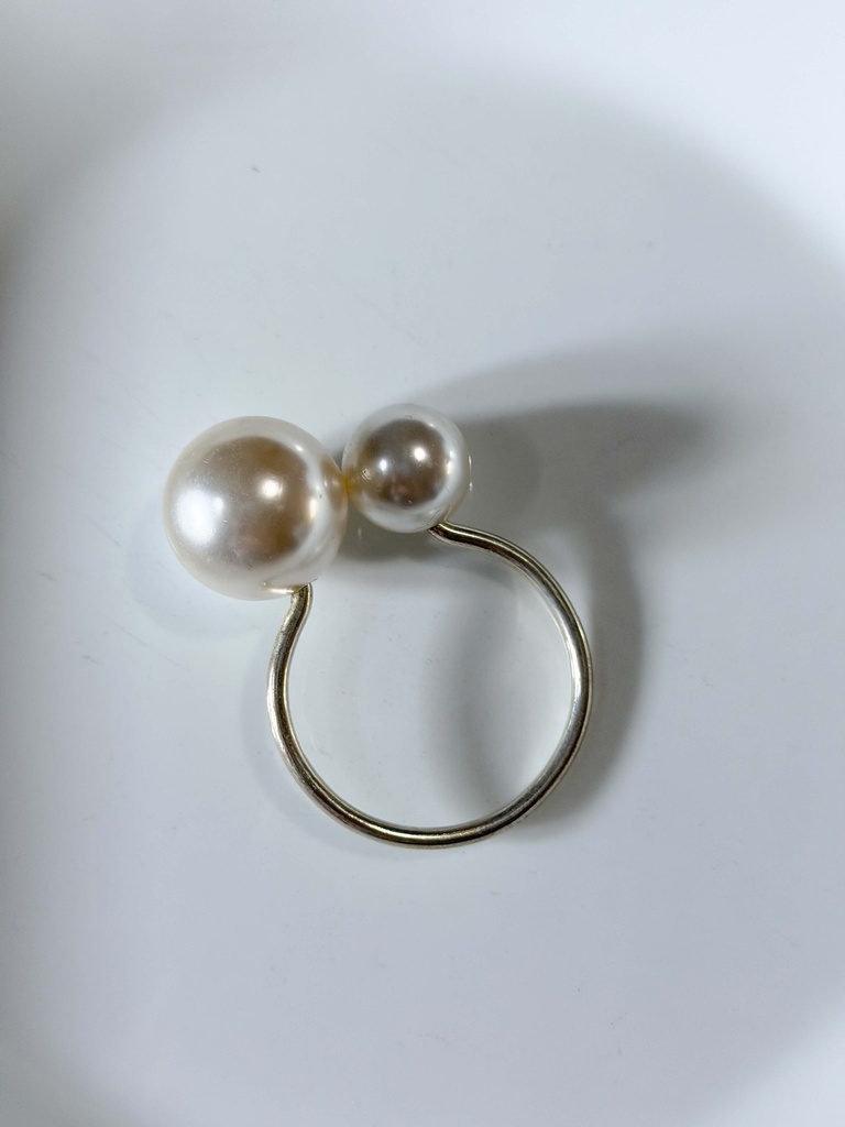 Anillo servilletero de perlas
