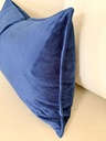 Cojin lumbar velvet azul royal