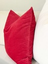 Forro de cojin rojo terciopelo