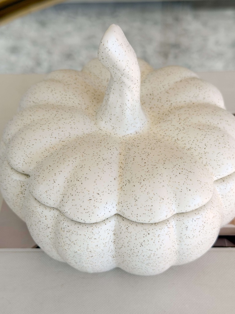Pumpkin jar de ceramica