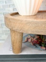 Pedestal redondo de madera