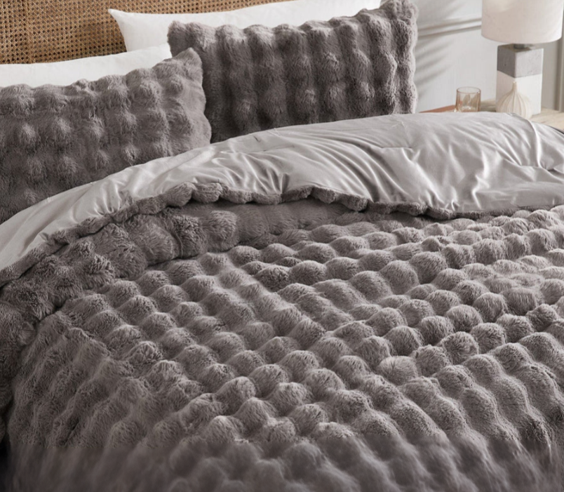 Set de Edredon bubble Gris Taupe