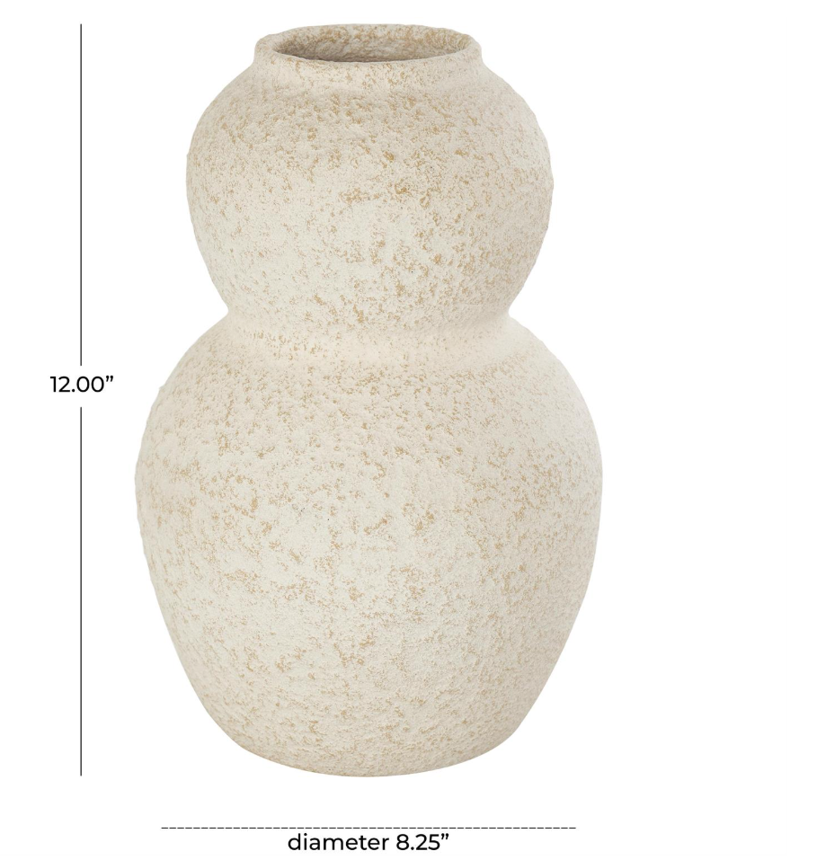 jarron texturizado con silueta de reloj