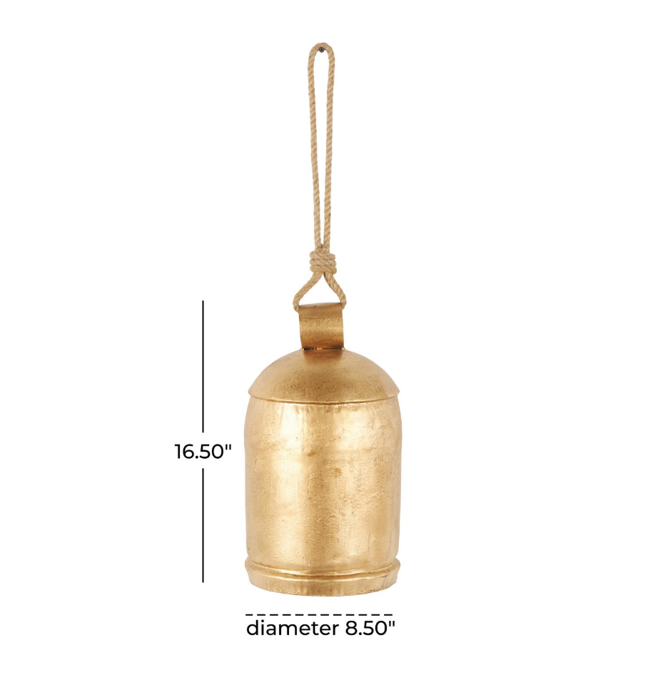 Campanas doradas oversized