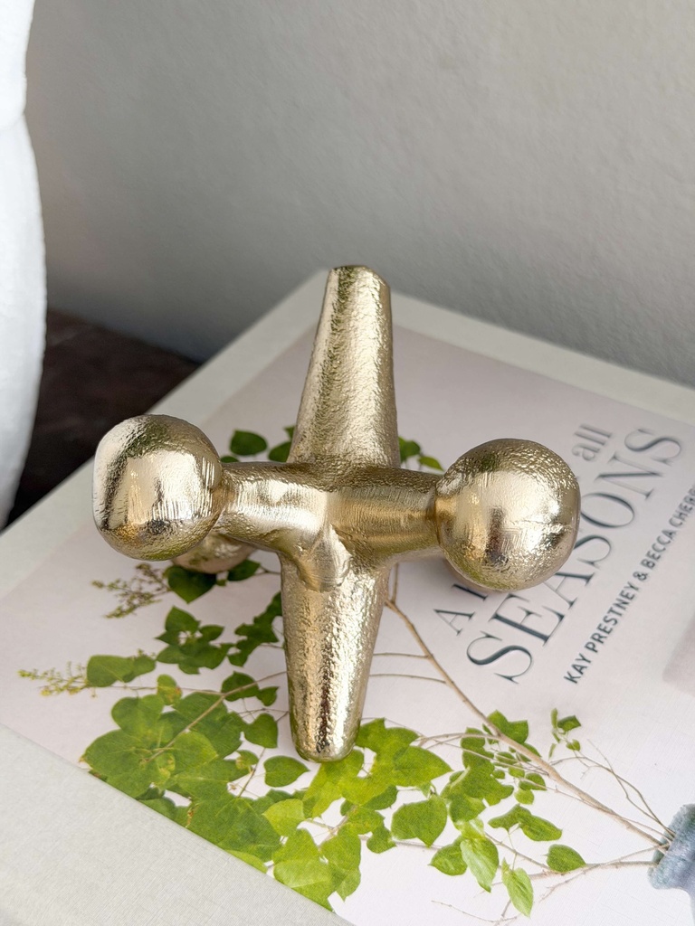 Mini jacks dorado de metal