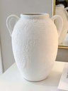 Jarron blanco texturizado