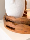 Bandejas de madera scalloped (3 Tamaños)