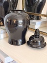 Ginger jar ivory negro (2 Tamaños)