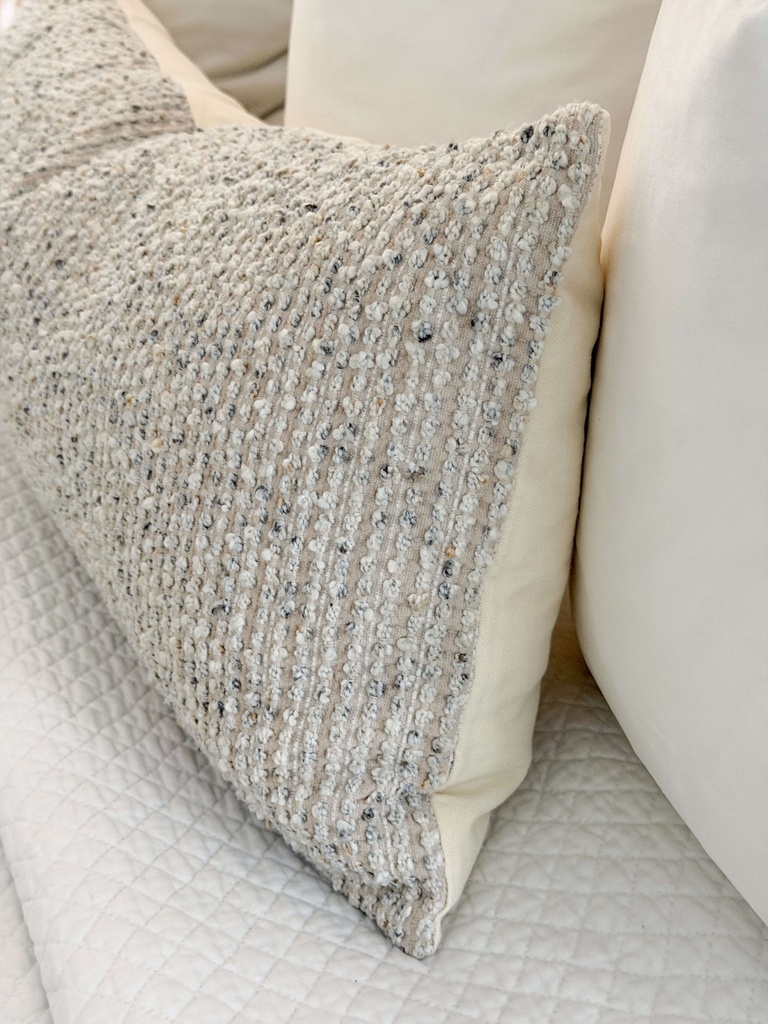 Cojin lumbar oversized estillo Boucle