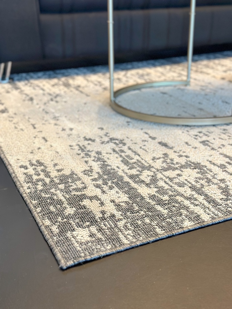 Alfombra rainer gris claro y gris carbon 5x7pies