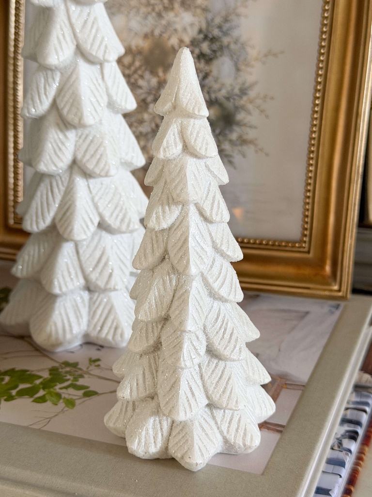 Set de 3 arboles blancos pequeños