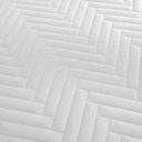 Quilt Set Chevron blanco Unipersonal
