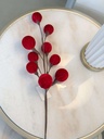 Rama pom pom velvet rojo