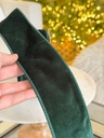 Cinta velvet verde con alambre