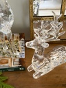 Set de 2 venados de cristal