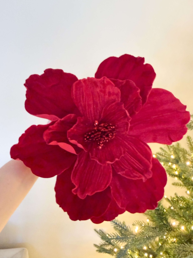 Magnolia roja oversized