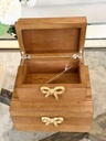 Set de 2 cajitas de madera con chongo